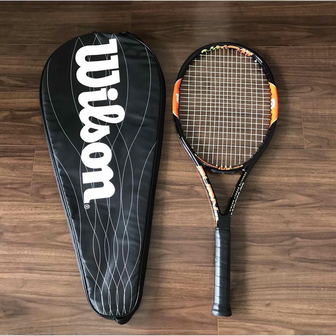 wilson - 硬式 Willson BURN100 テニスラケット カバー付 未使用品の