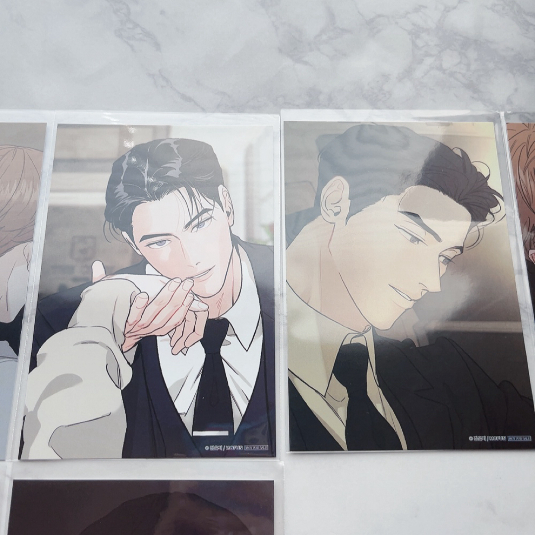 韓国漫画コラボカフェ リミテッドラン グッズセット 韓国BL レジン