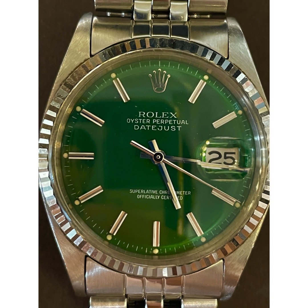 ROLEX datejust 1601 ロレックス デイトジャスト グリーン 緑