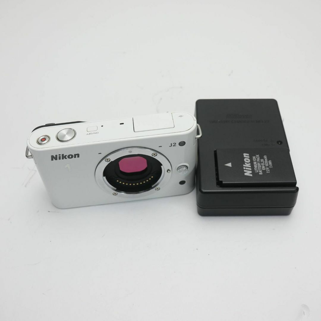 Nikon - 超美品 Nikon 1 J2 ボディ ホワイト の通販 by エコスタ
