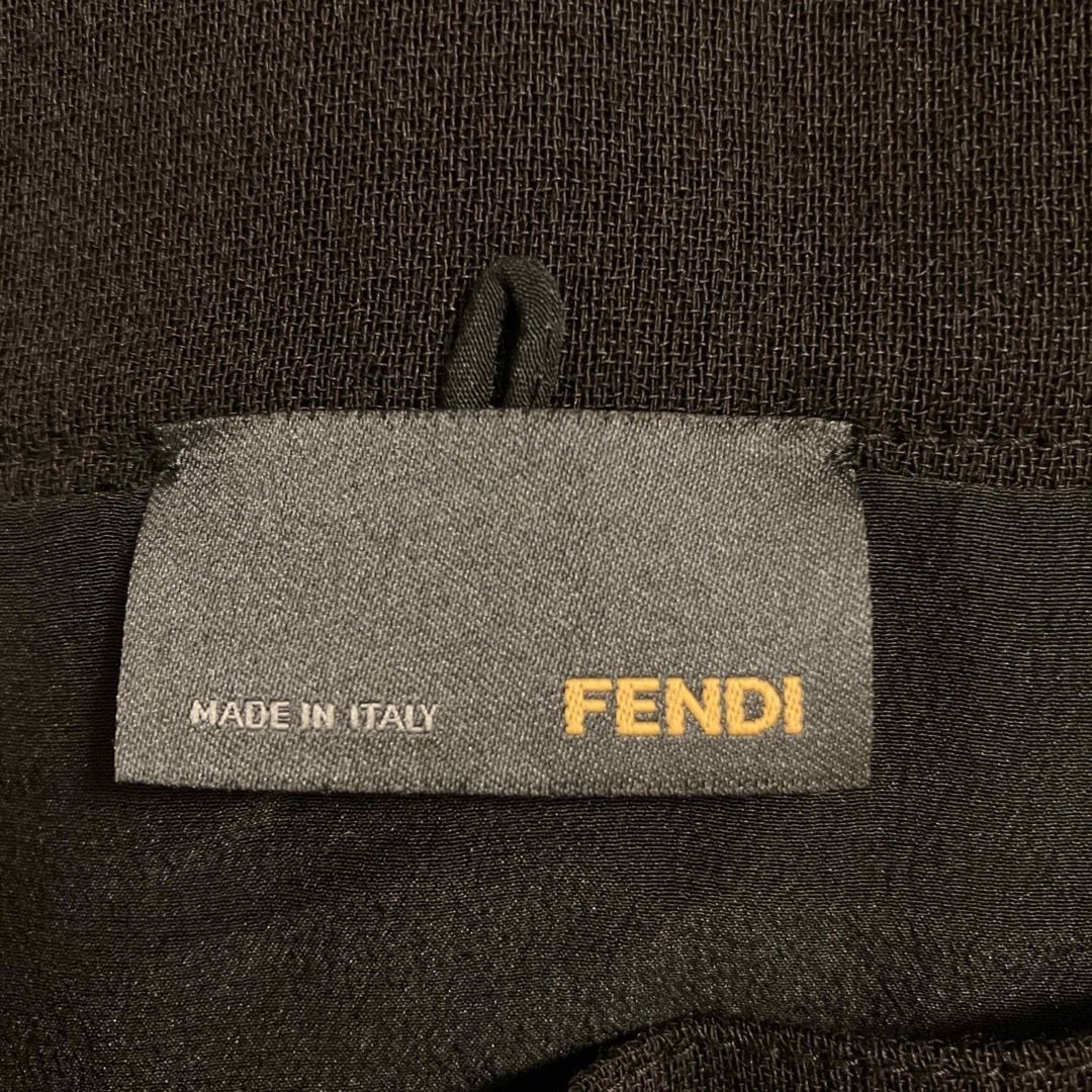 FENDI(フェンディ)のFENDI 【シルクウール混】イタリアサイズ40 黒　スカート レディースのスカート(ロングスカート)の商品写真