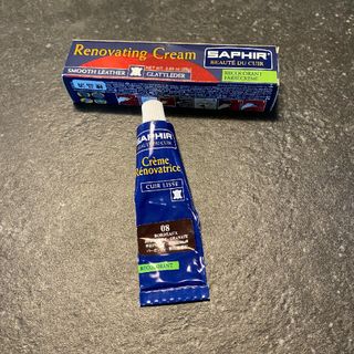 サフィール(Saphir)の革　染料　レザークリーム　バーガンディ　08　renovating cream(その他)