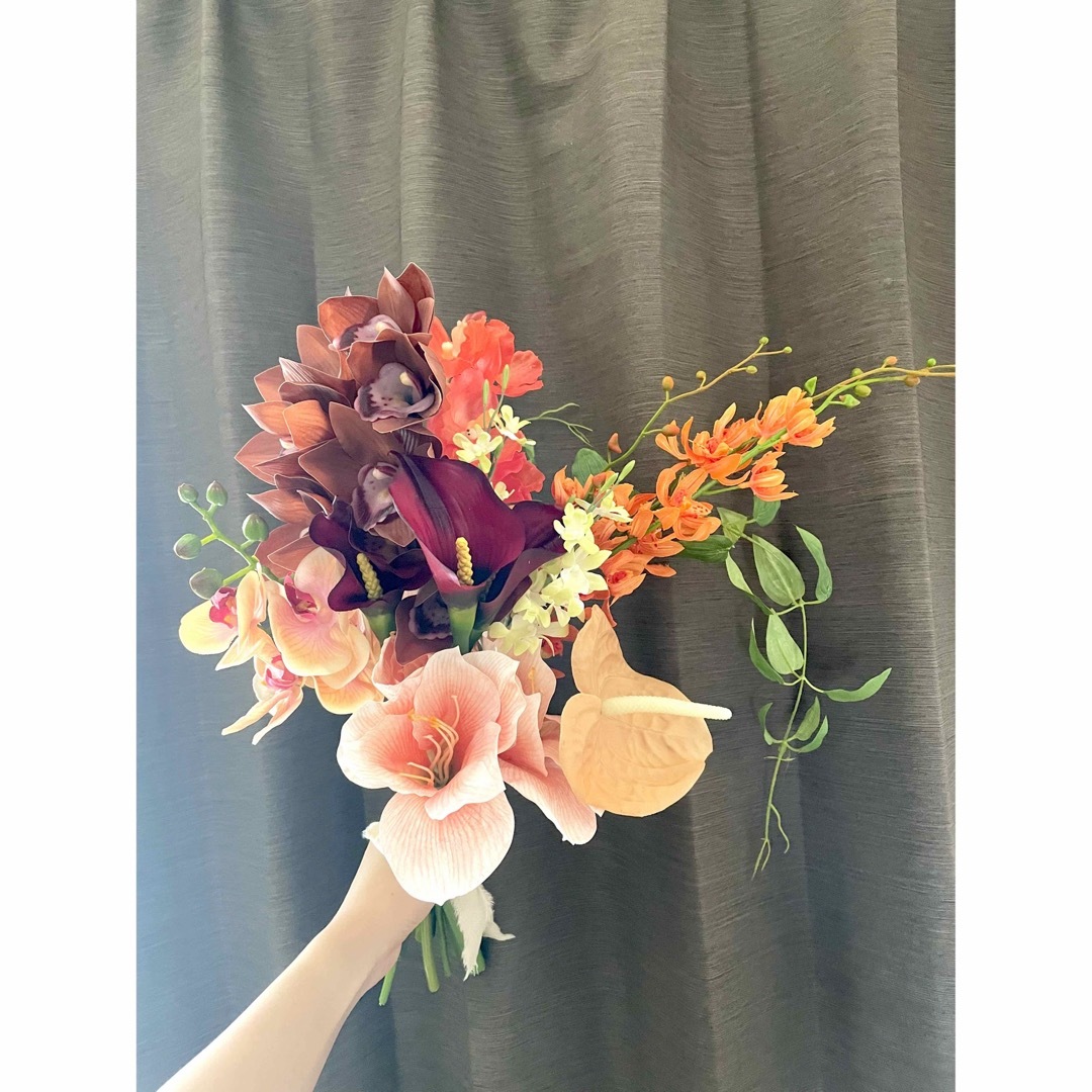 アーティフィシャルフラワー ブーケ 結婚式 前撮り ウェディングブーケ