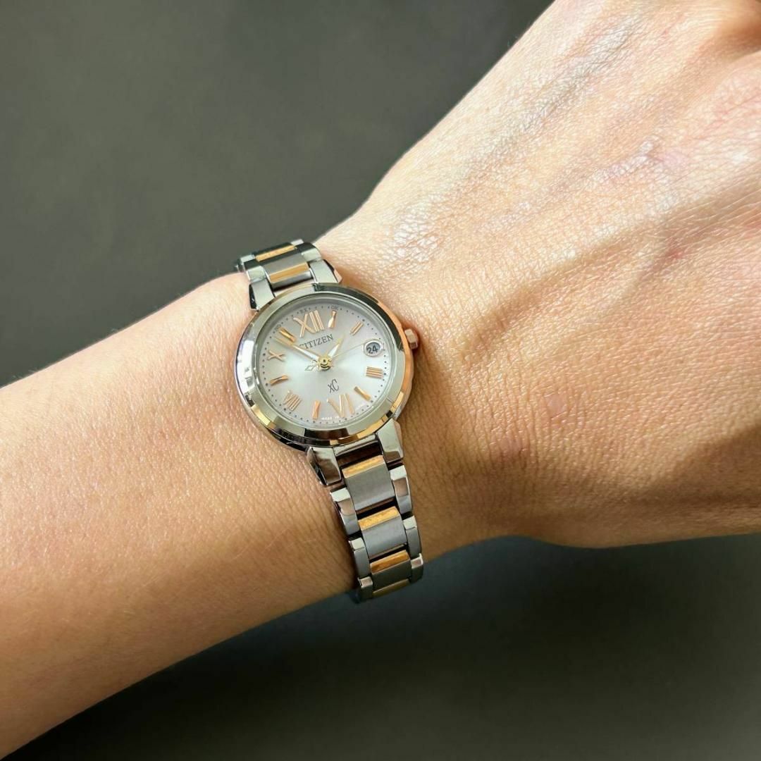 CITIZEN - 美品☆シチズン エコドライブ 電波ソーラー シェル盤面