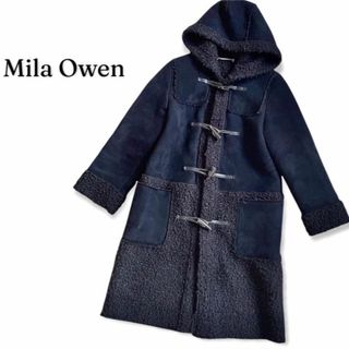 Mila Owen ダッフルコート ボア スエード ロングダッフルコート-