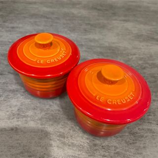 ルクルーゼ(LE CREUSET)の【 ル・クルーゼ  】ラムカン ２個セット🧡🧡(食器)