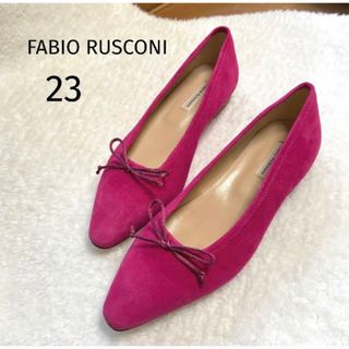 FABIO RUSCONI♡ベルベットバレエシューズ新品