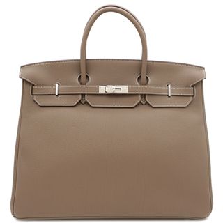 エルメス(Hermes)のエルメス HERMES ハンドバッグ バーキン40 トゴ エトゥープ シルバー金具 グレージュ  B刻印(2023年製) 【箱】【中古】(ハンドバッグ)