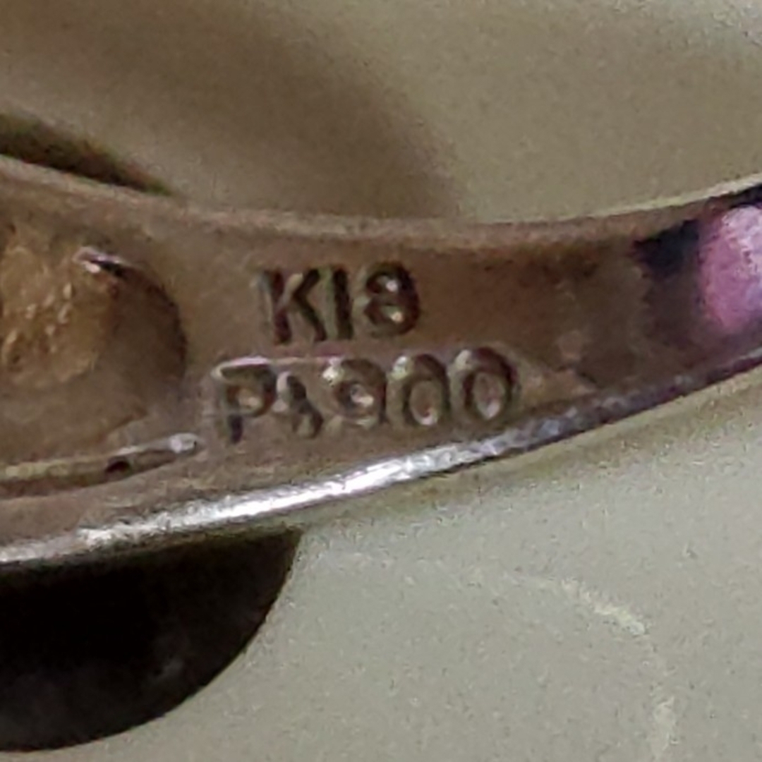 K18/PT900コンビ 指輪
