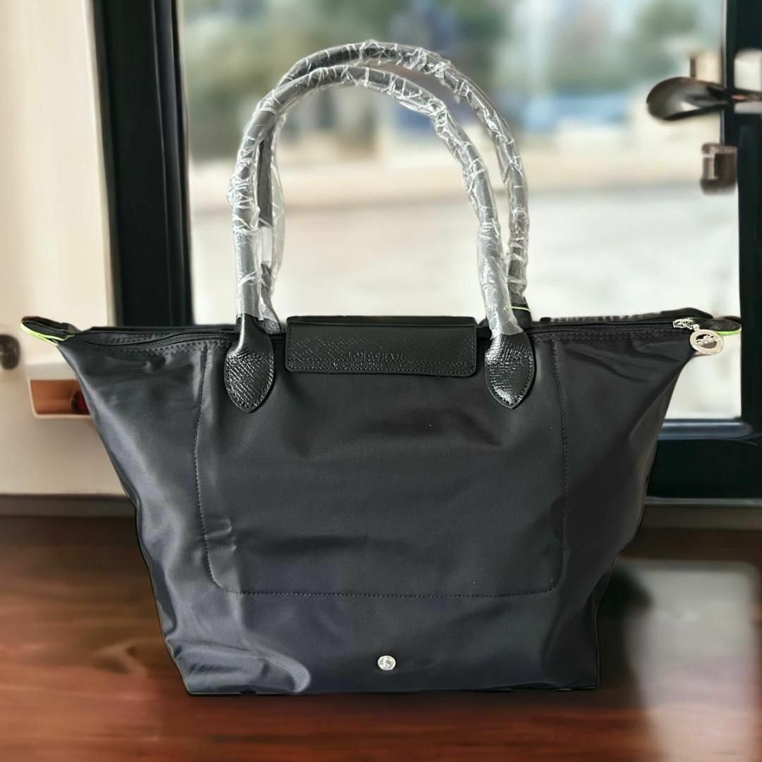 LONGCHAMP(ロンシャン)のロンシャン プリアージュ グリーン トートバッグ L ハンドバッグ ブラック レディースのバッグ(ハンドバッグ)の商品写真