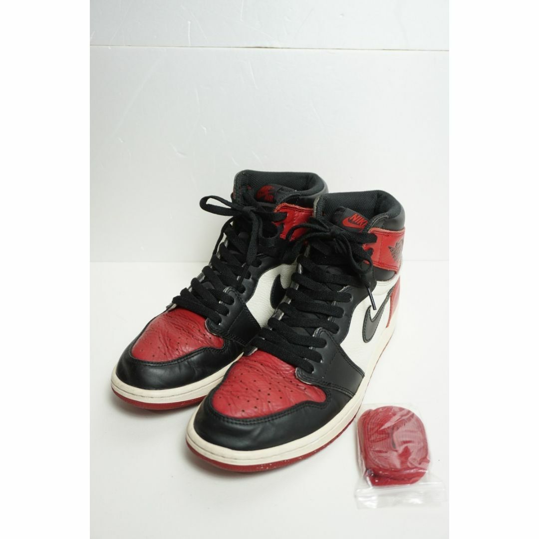 正規 NIKE  AIR JORDAN 1 エアジョーダン1 つま赤912N▲