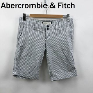 アバクロンビーアンドフィッチ(Abercrombie&Fitch)のアバクロンビー＆フィッチ ハーフパンツ ストライプ柄 ストレッチ素材 サイズ2(ショートパンツ)