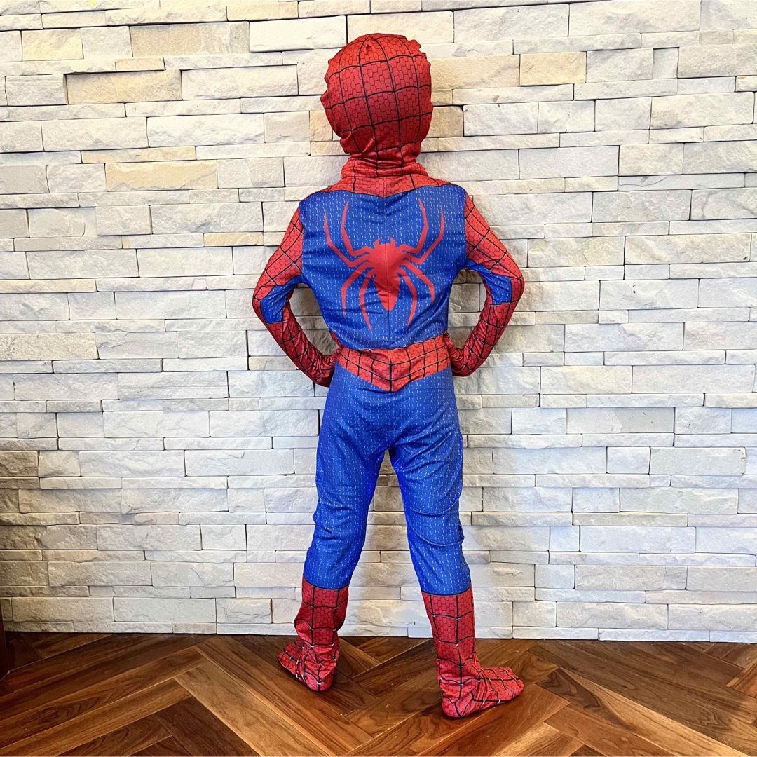 子供　男の子　スパイダーマン　コスプレ　ハロウィン　ユニバ　イベント　100 エンタメ/ホビーのコスプレ(衣装一式)の商品写真