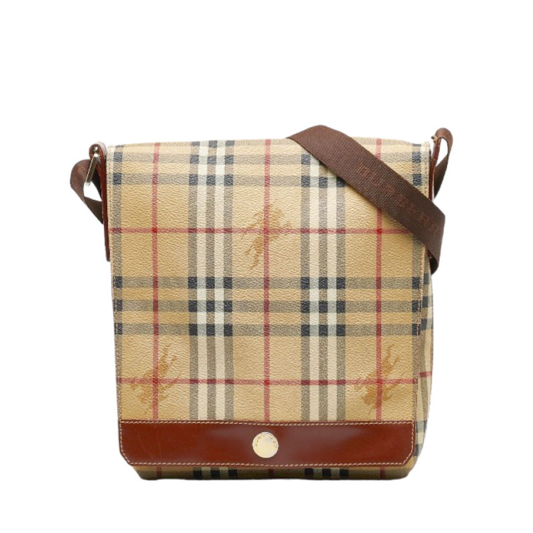 BURBERRY ノバチェック シャドーホース ショルダーバッグ 斜め掛け-