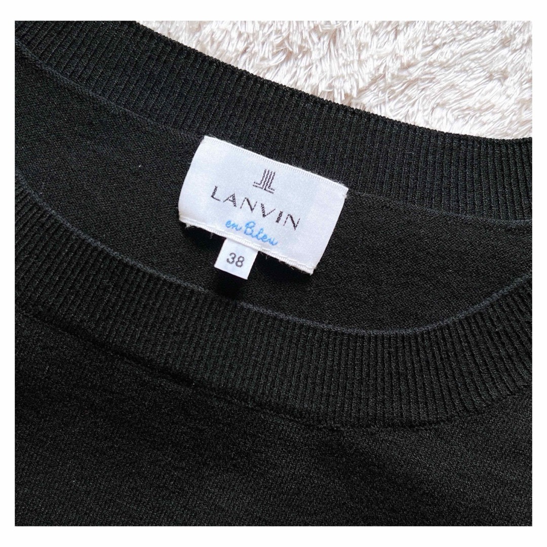 LANVIN en Bleu(ランバンオンブルー)の最終sale⭐︎未使用に近い✦︎ランバンオンブルー❤︎バックティアードニット レディースのトップス(ニット/セーター)の商品写真