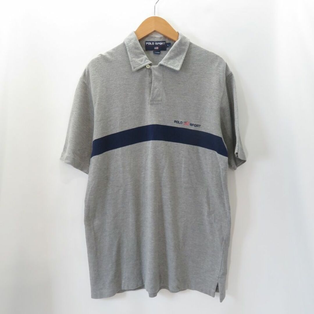 POLO RALPH LAUREN(ポロラルフローレン)のPOLO SPORT LINE PIQUE POLO SIZE L GRAY メンズのトップス(ポロシャツ)の商品写真