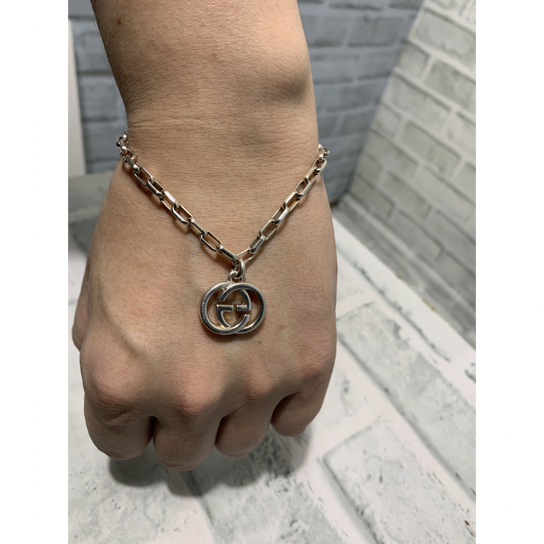 美品】GUCCI ブレスレット ダブルG インターロッキング マーモント GG-