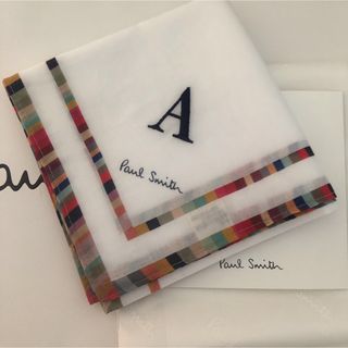 ポールスミス(Paul Smith)のポールスミス　ウィメンズ イニシャル エンブロイダリー ハンカチ(ハンカチ)