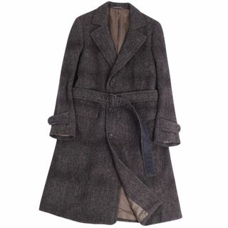 ジルサンダー(Jil Sander)の美品 ジルサンダー JIL SANDER コート チェスターコート ロングコート ウールツイード アウター メンズ 46(S相当) グレー(その他)