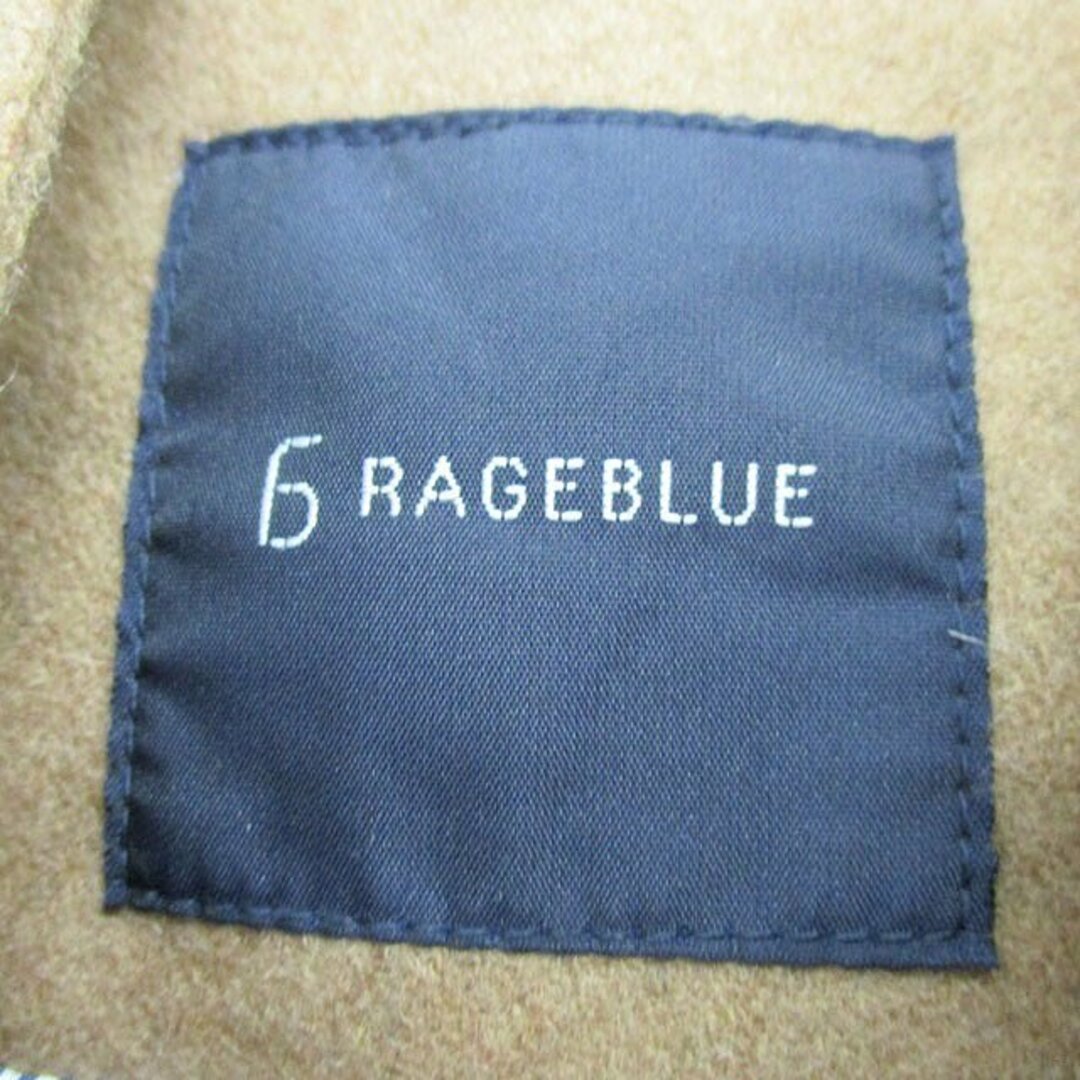 RAGEBLUE(レイジブルー)のレイジブルー ダッフル コート アウター ショート ウール L ブラウン 茶 メンズのジャケット/アウター(ダッフルコート)の商品写真