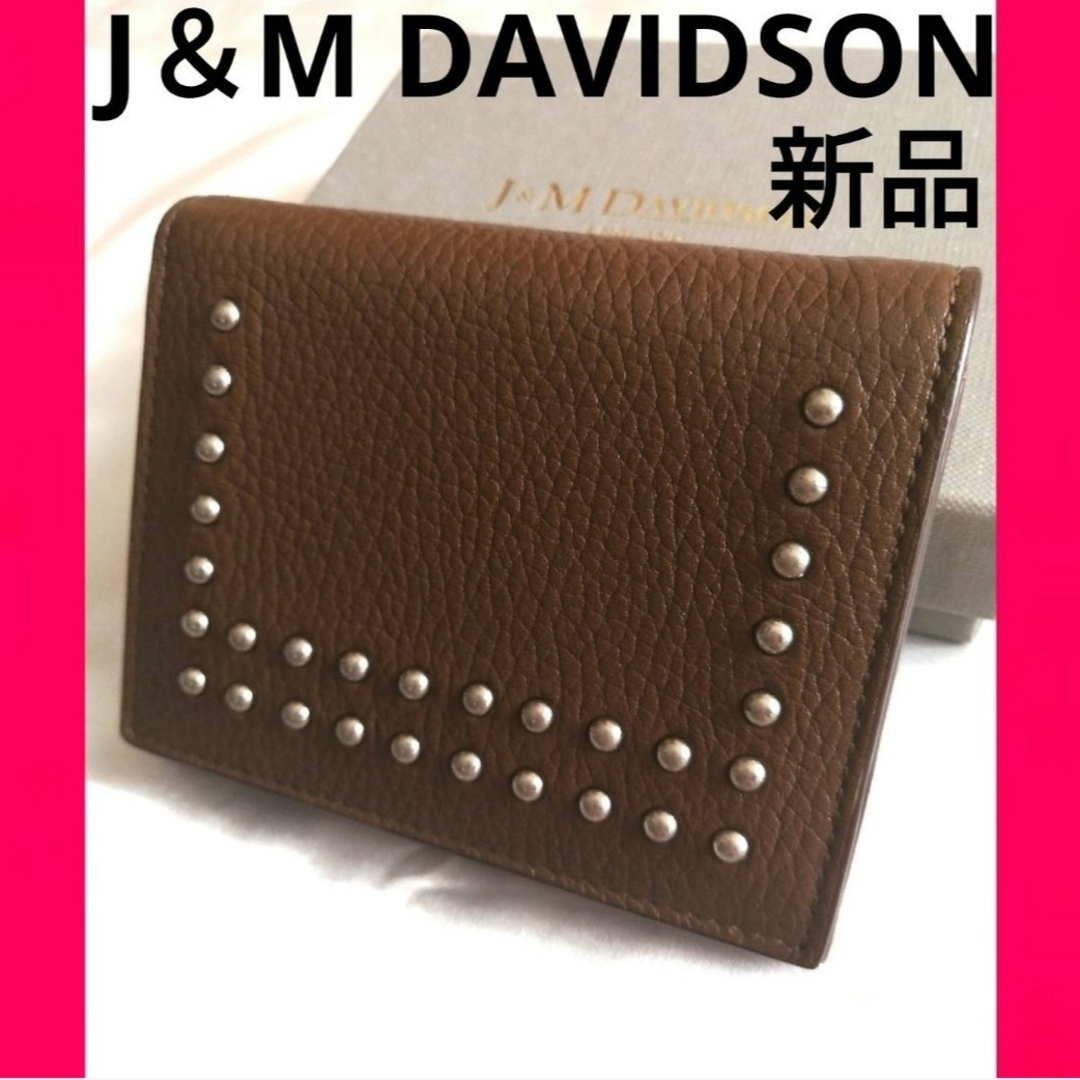 新品　　J&M DAVIDSON　三つ折り財布　ジェイアンドエムデヴィッドソン
