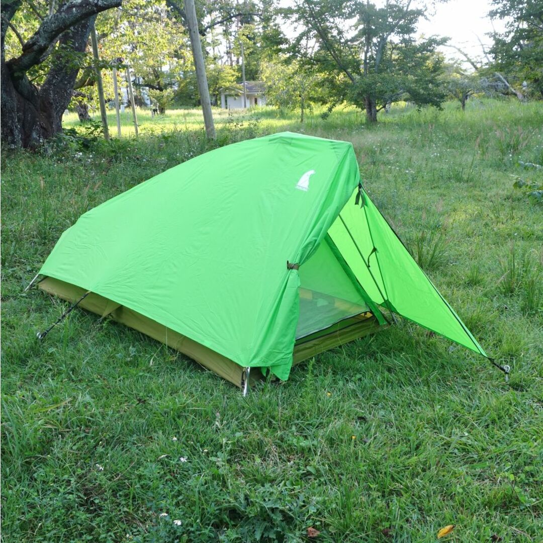 極美品 モンベル mont-bell テント 旧タイプ Moonlight Tent 1 ムーンライト1 グランドシート付き 山岳テント ソロ キャンプ アウトドア実寸サイズ