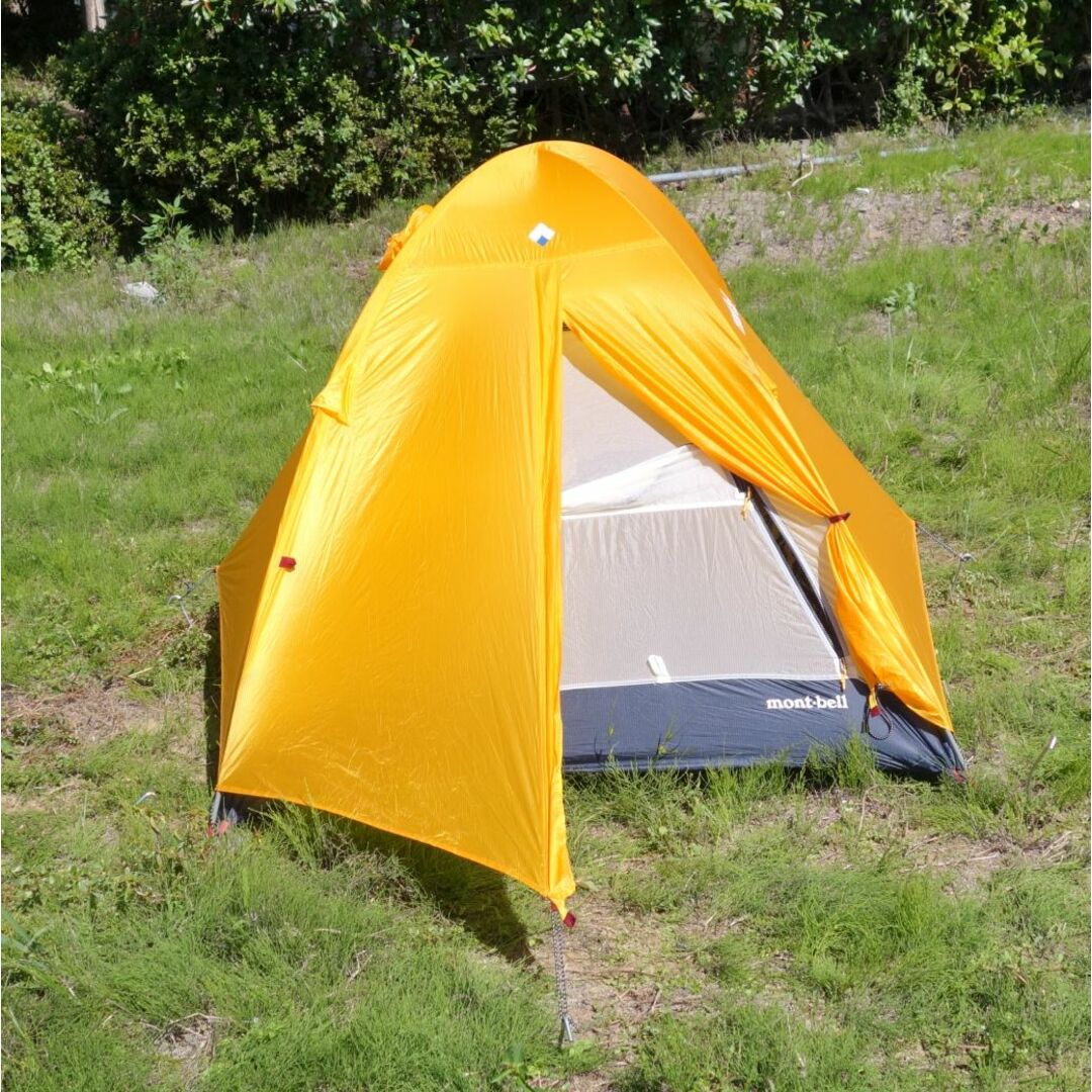 極美品 モンベル mont-bell テント ステラリッジ2 レインフライ 付き ドーム型 2人用 デュオ 登山 山岳テント キャンプ アウトドア