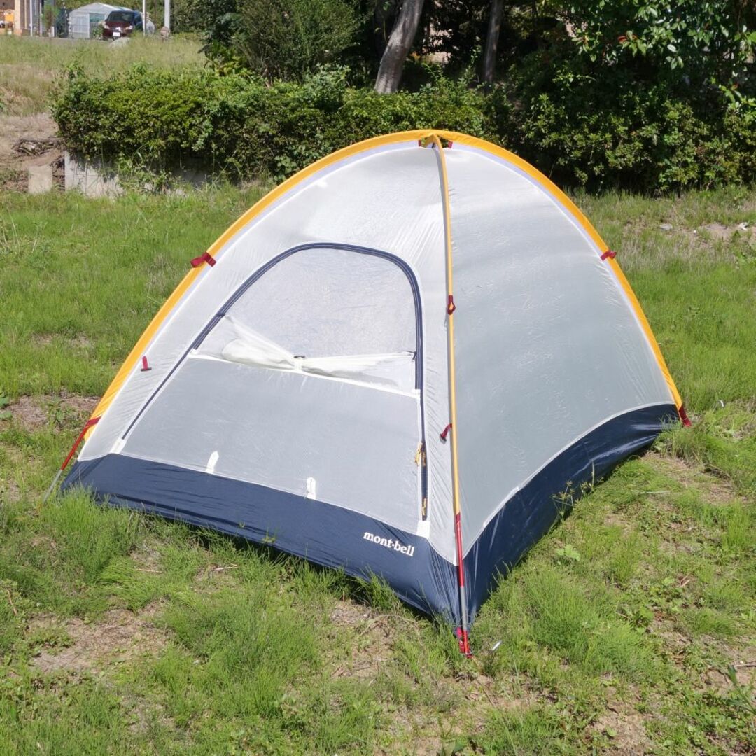 極美品 モンベル mont-bell テント ステラリッジ2 レインフライ 付き ドーム型 2人用 デュオ 登山 山岳テント キャンプ アウトドア