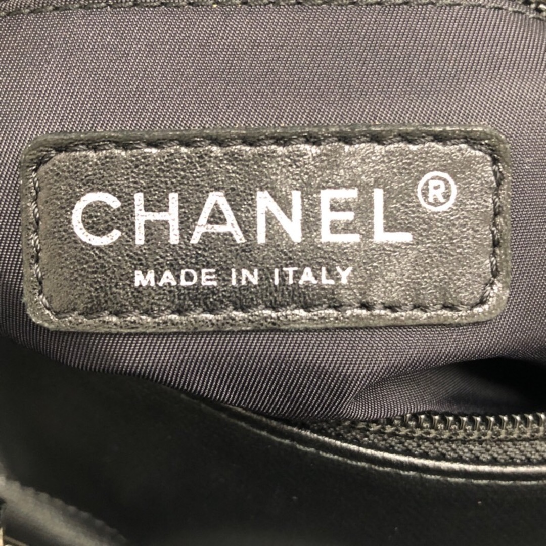 シャネル CHANEL パリビアリッツトートPM A34208  ブラック シルバー金具 コーティングキャンバス レディース トートバッグ