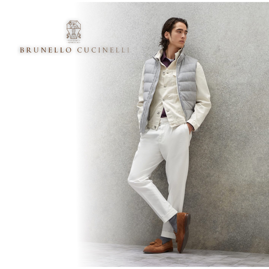 BRUNELLO CUCINELLI - K13☆新作未使用☆23AW☆極上デニムブルゾン