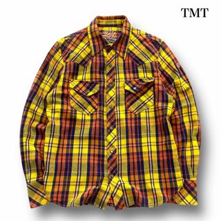 TMT - 【tmt】ティーエムティー チェックウエスタンシャツ 刺繍ロゴ