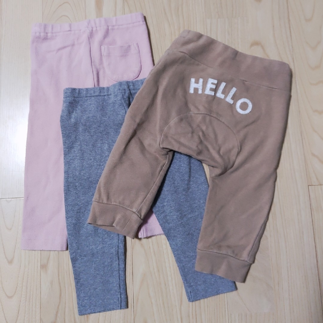 えたん様専用⭐ ズボン3本セット キッズ/ベビー/マタニティのベビー服(~85cm)(パンツ)の商品写真