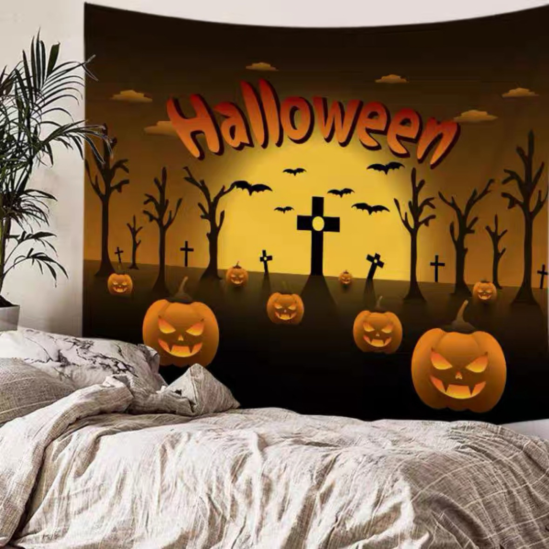 ハロウィン タペストリー 壁掛け ポスター フォト 背景布 Halloween