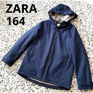ザラキッズ(ZARA KIDS)のZARA ザラ  中綿アウター　コート　ネイビー　フード　164(ジャケット/上着)