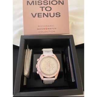 swatch - 【新品】スウォッチ オメガ 腕時計 ヴィーナス ピンク 白の