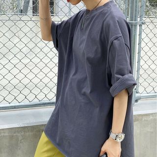 ページボーイ(PAGEBOY)のPAGEBOY  BIGシルエットTシャツ ダーク チャコール グレー(Tシャツ(半袖/袖なし))