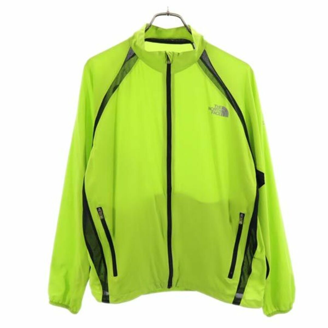 ノースフェイス アウトドア NP11015 ジップアップナイロンジャケット L グリーン系 THE NORTH FACE ロゴ メンズ   【230925】 メール便可