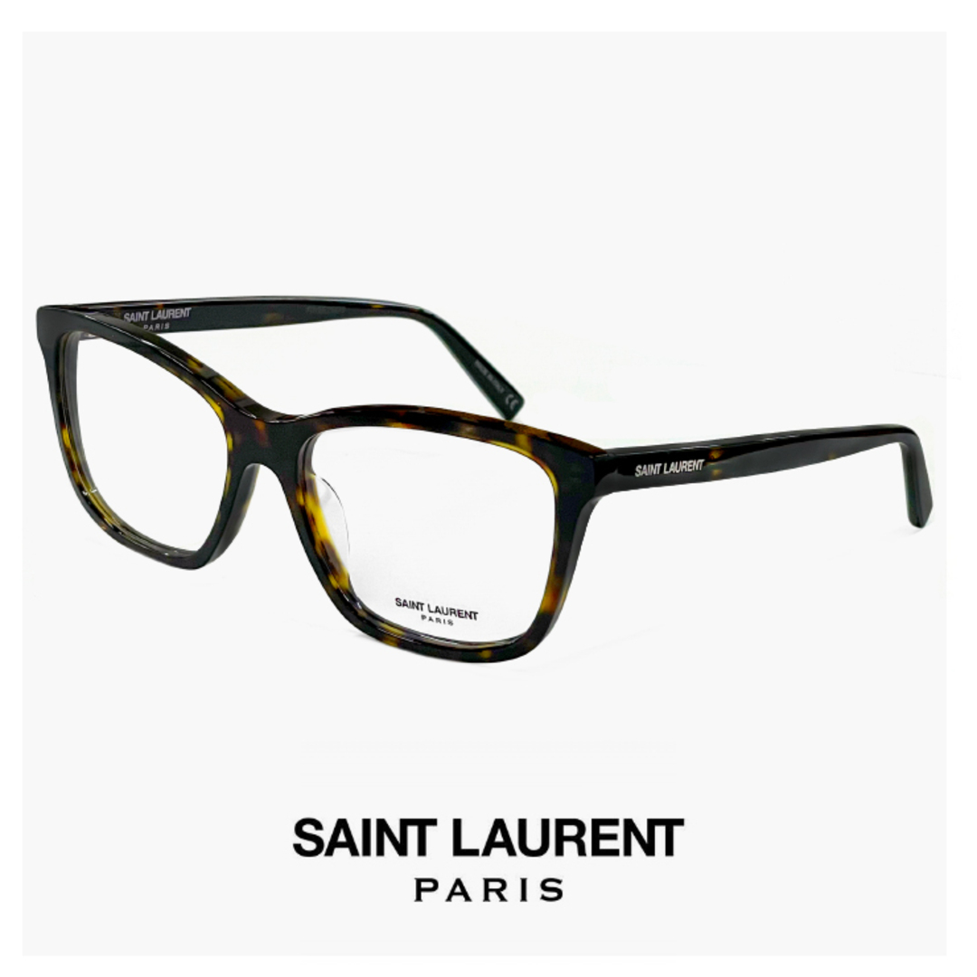 Saint Laurent(サンローラン)の【新品】 サンローラン メンズ メガネ SAINT LAURENT sl482 002 眼鏡 男性用 ウェリントン SAINTLAURENT アジアンフィット モデル 正規品 メンズのファッション小物(サングラス/メガネ)の商品写真