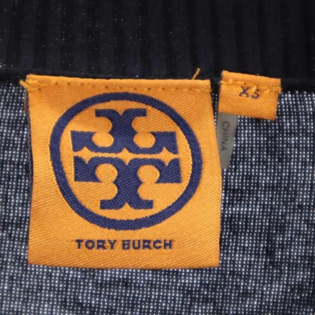 トリーバーチ 長袖 ニットカーディガン XS ネイビー系 Tory Burch レディース   【230925】