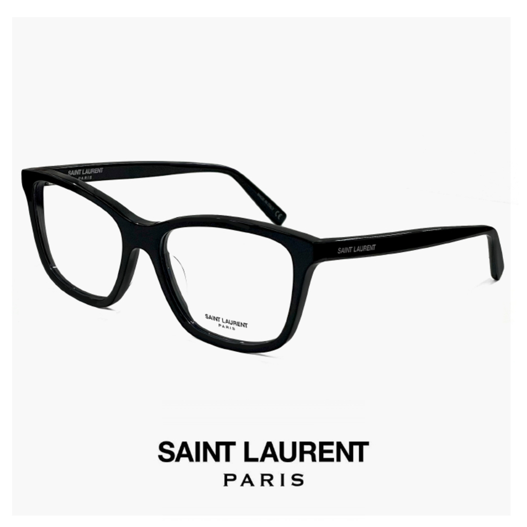 【新品】 サンローラン メンズ メガネ SAINT LAURENT sl482 001 眼鏡 男性用 モデル ウェリントン 型 黒縁 黒ぶち フレーム  SAINTLAURENT アジアンフィット モデル 正規品 | フリマアプリ ラクマ