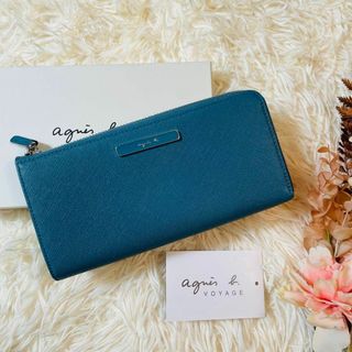 agnes b / アニエスベー ■ 三つ折り財布 パテントレザー ダークグリーン 財布 / サイフ / ウォレット / wallet / コイン ブランド  [0990008731]