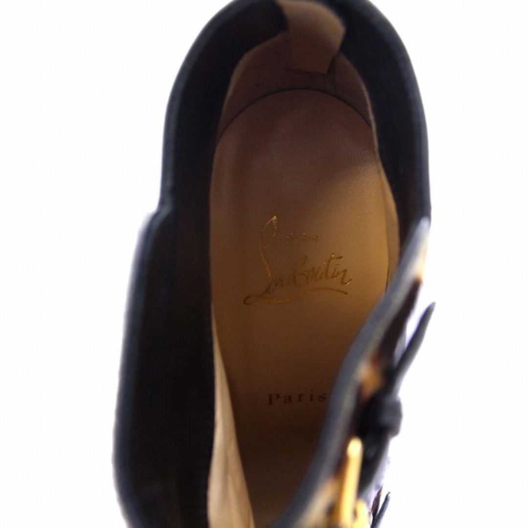 Christian Louboutin(クリスチャンルブタン)のクリスチャンルブタン ブーティ ショートブーツ ハイヒール レザー ハラコ レディースの靴/シューズ(ブーツ)の商品写真