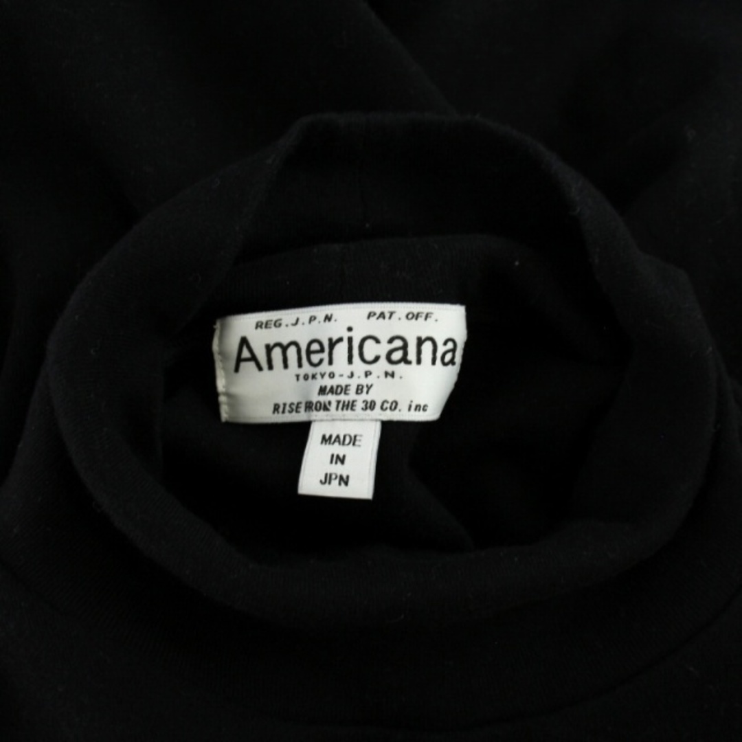 AMERICANA(アメリカーナ)のAMERICANA ニット カットソー 長袖 ハイネック コットン ロゴ刺繍 メンズのトップス(ニット/セーター)の商品写真