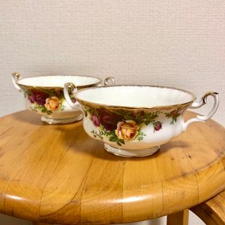 ロイヤルアルバート(ROYAL ALBERT)のロイヤルアルバート　オールドカントリーローズ　スープカップ　スープ皿　カップ(食器)