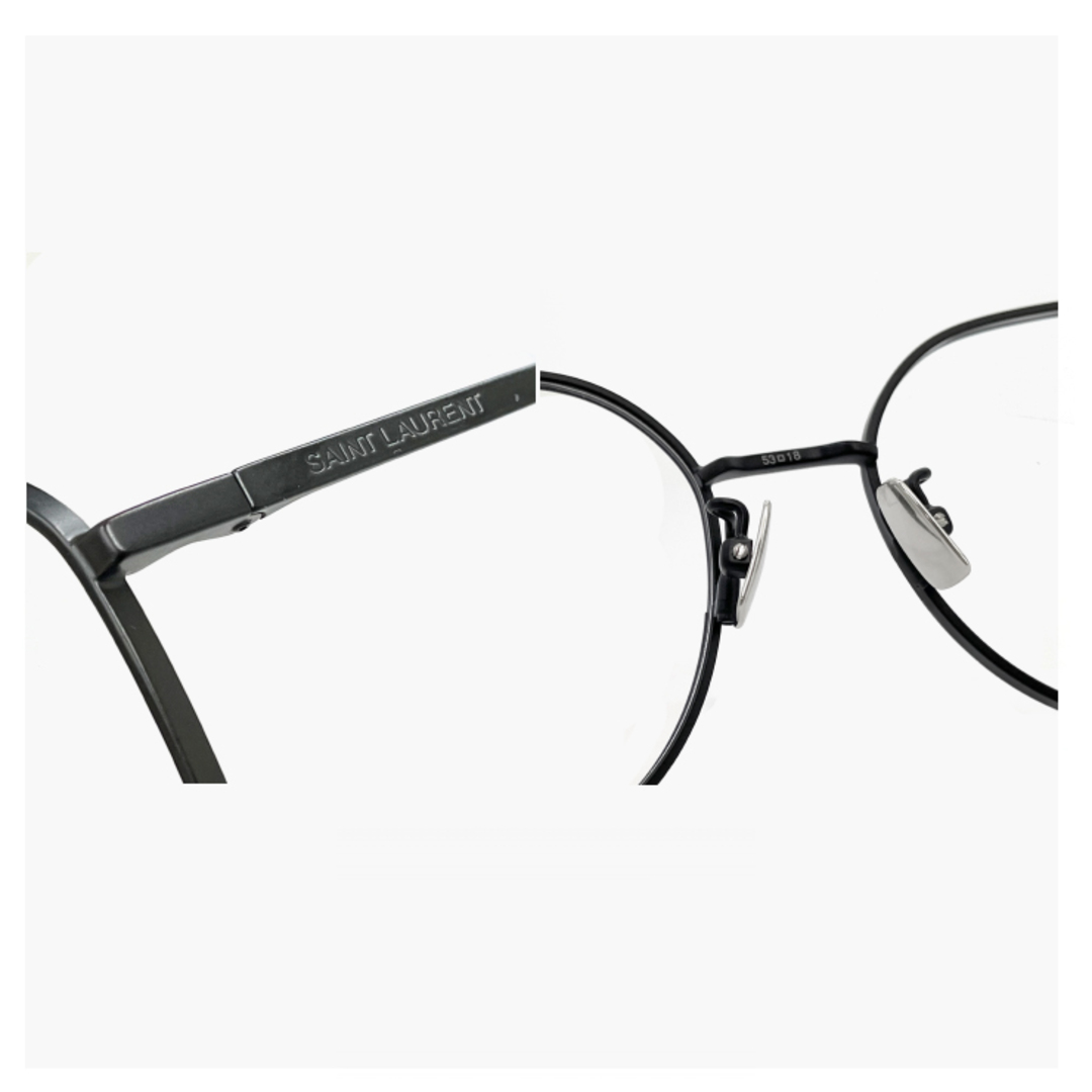 【新品】 サンローラン メンズ メガネ SAINT LAURENT sl484 003 眼鏡 男性用 モデル ボストン クラウンパント 型 フレーム SAINTLAURENT 正規品
