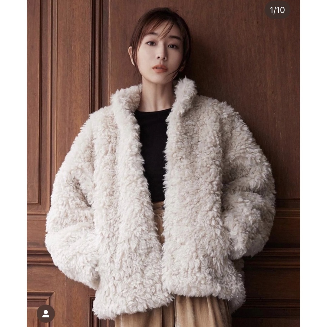 MINAMI TANAKA×CLANE CURL FUR SHORT COAT