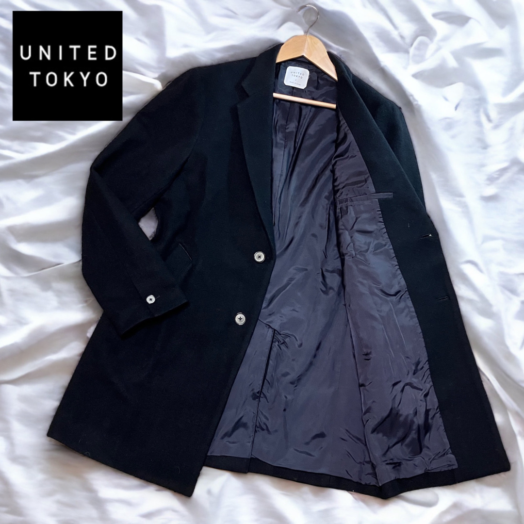 UNITED TOKYO - UNITED TOKYO シングル チェスターコート メルトン