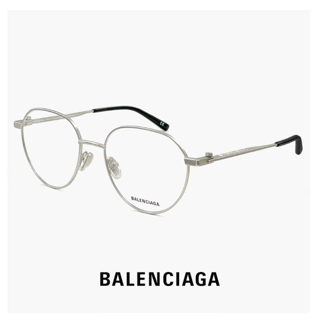 Balenciaga(バレンシアガ)の【新品】 バレンシアガ メガネ BALENCIAGA bb0168o 001 眼鏡 メンズ レディース ユニセックス モデル ボストン 型 フレーム 正規品 レディースのファッション小物(サングラス/メガネ)の商品写真