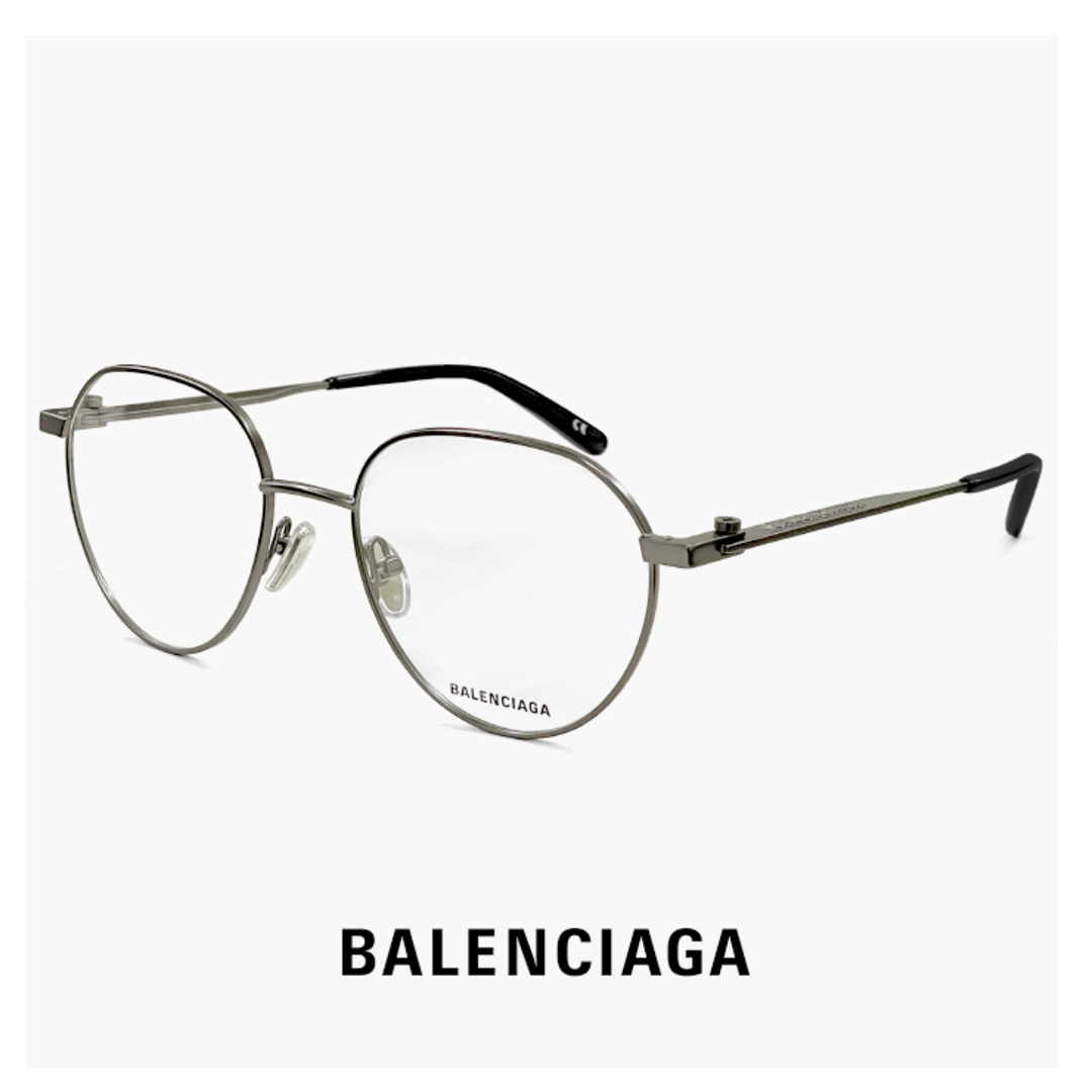 Balenciaga(バレンシアガ)の【新品】 バレンシアガ メガネ BALENCIAGA bb0168o 002 眼鏡 メンズ レディース ユニセックス モデル ボストン クラウンパント 型 フレーム 正規品 レディースのファッション小物(サングラス/メガネ)の商品写真