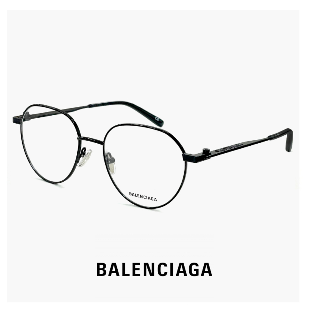 Balenciaga(バレンシアガ)の【新品】 バレンシアガ メガネ BALENCIAGA bb0168o-003 眼鏡 メンズ レディース ユニセックス モデル ボストン クラウンパント 型 黒ぶち フレーム 正規品 メンズのファッション小物(サングラス/メガネ)の商品写真